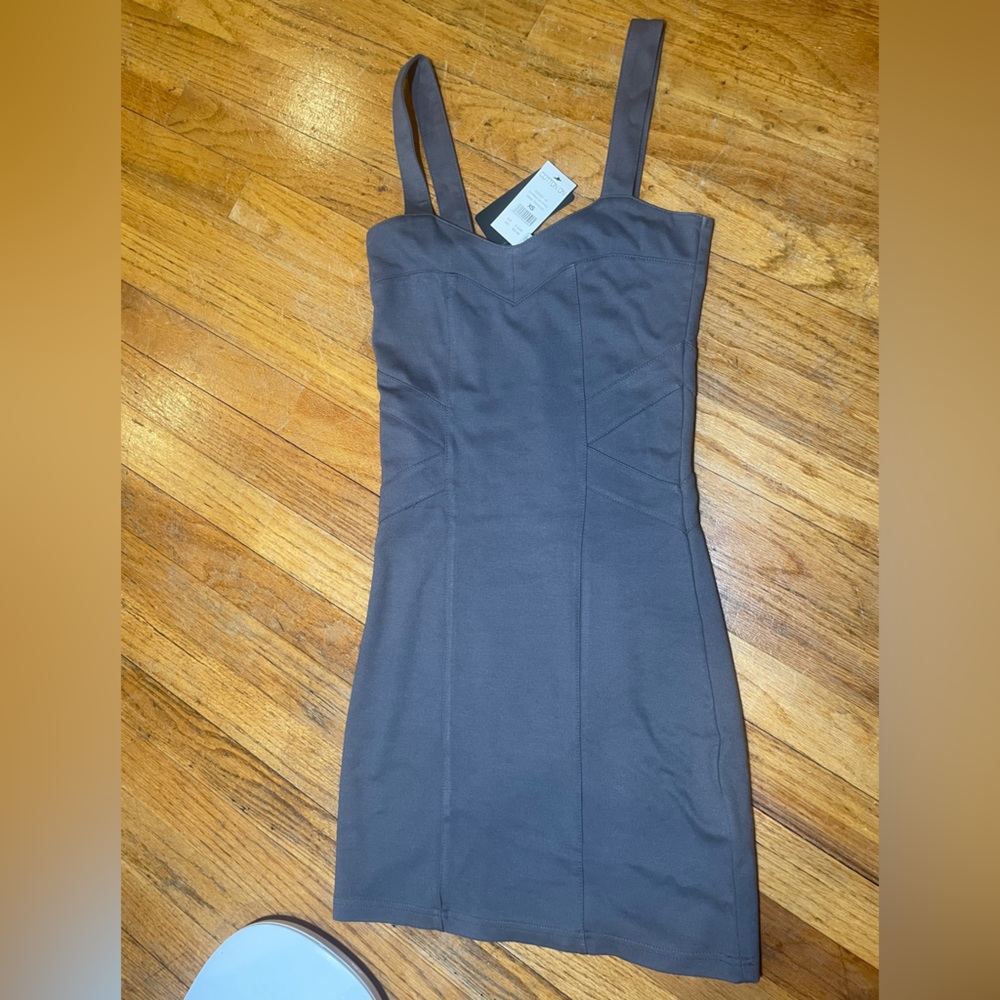 Grey Comfy Bodycon Dress